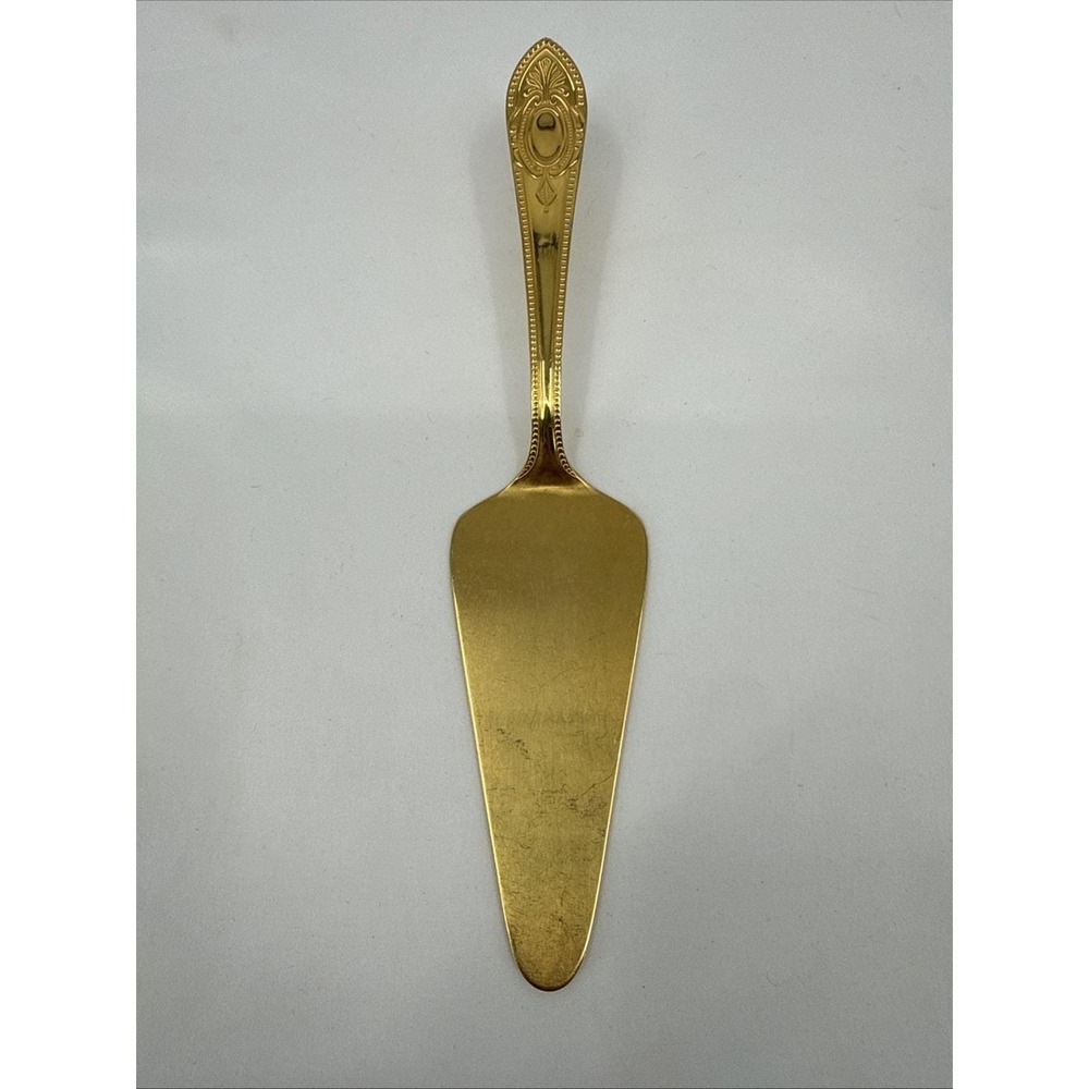 Solingen 18/10 23/24K Gold Plated Hartvergoldet Crown Collection Pie Server